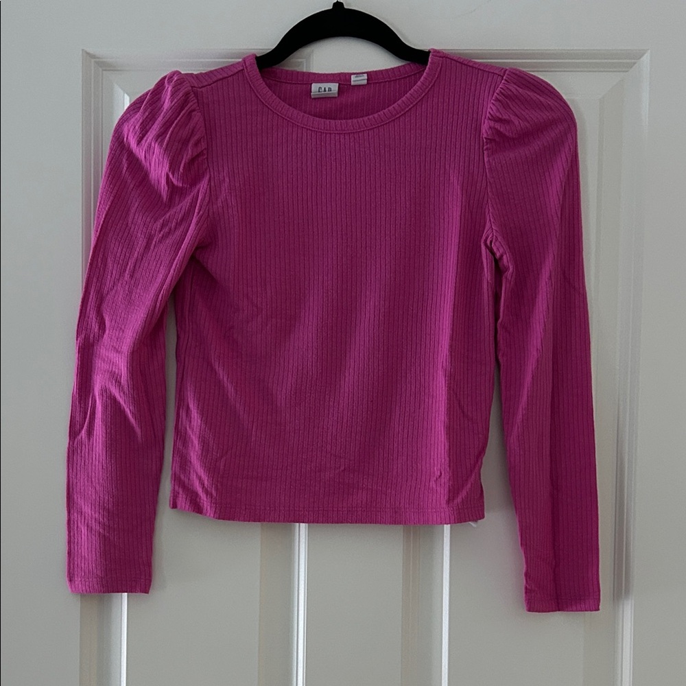 GAP Magenta Long Sleeve Tee for Kids